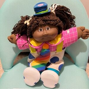 Cabbage patch Multicolor Cloth Doll with Rainbow Outfit